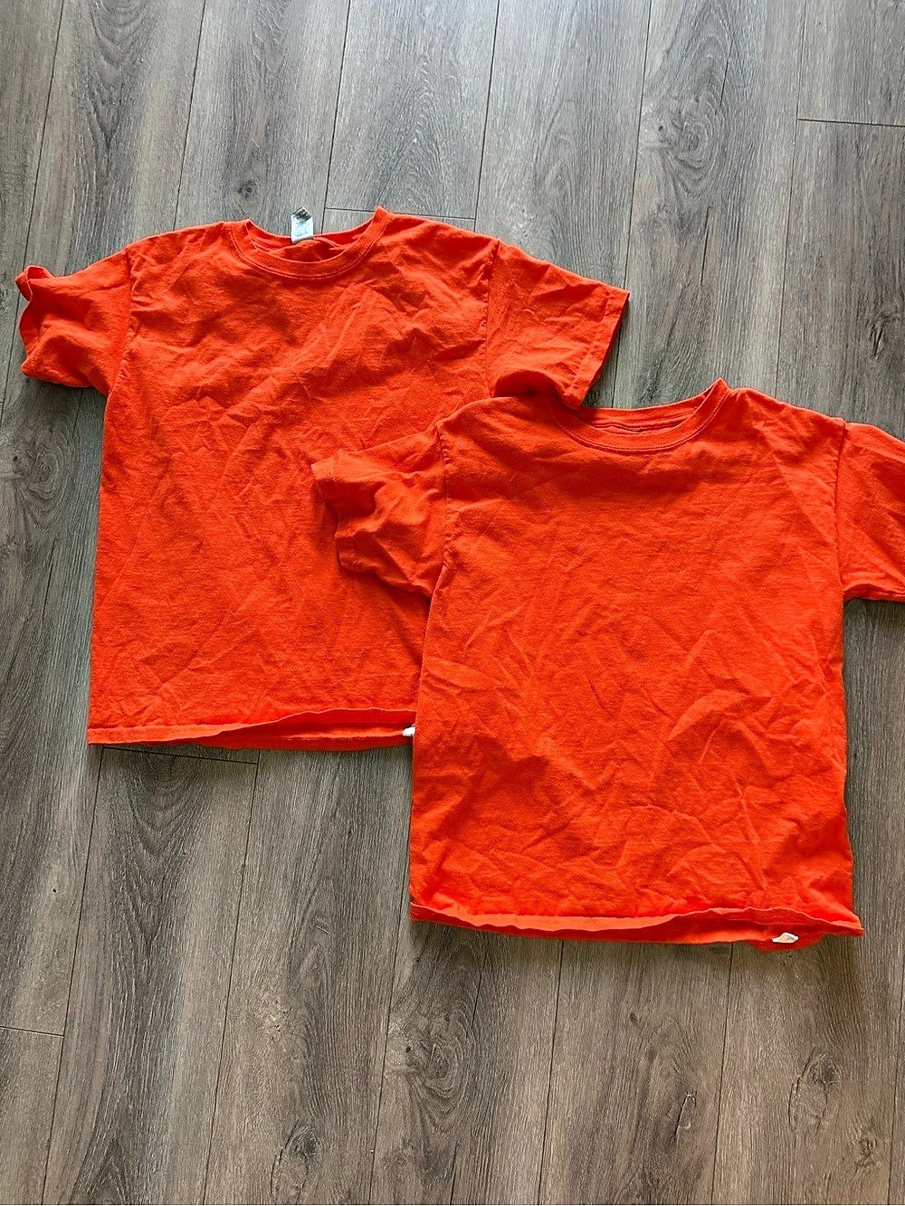 Halloween Alert! Gildan Ultra Cotton Youth T-Shirt Two-Pack Orange Large